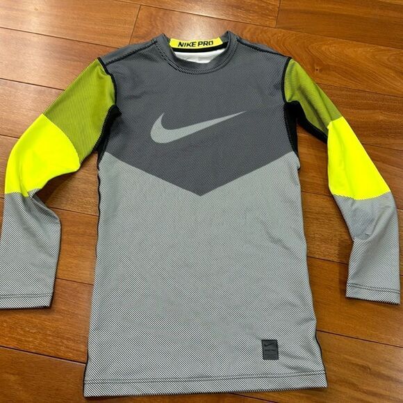 Nike Pro Dri-Fit Mock Neck competition Long Sleeve Shirt Men’s S - Picture 1 of 6